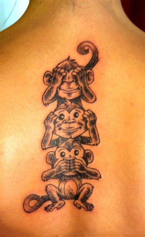 hear no evil monkey tattoo|603+ Hear See Speak No Evil Tattoo Ideas